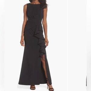 NWT Nordstrom Eliza J Ruffle Front Gown Size 4